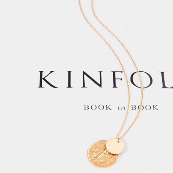 Prayer Coin Pendant Necklace - Picture 6 of 8